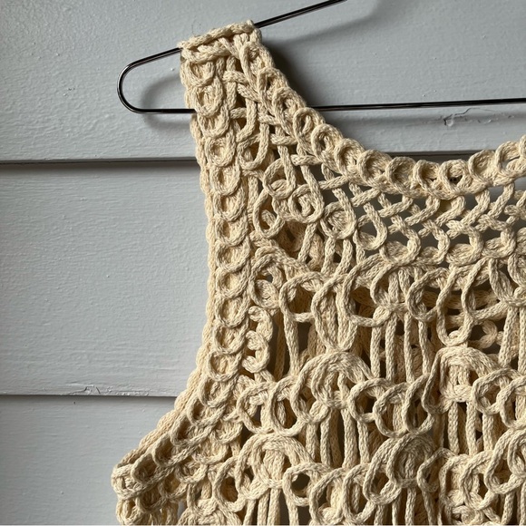 Umgee Crochet Cream Tank Top - Picture 8 of 11